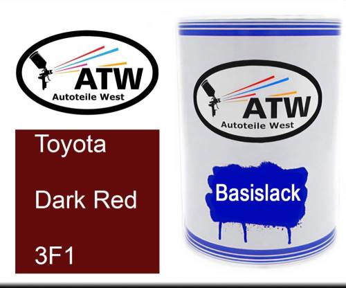 Toyota, Dark Red, 3F1: 500ml Lackdose, von ATW Autoteile West.